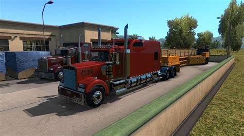 American Truck Simulator Kenworth W900l Remix Youtube