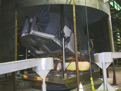 Rotary Furnace Swivel Base W Tilting Frame