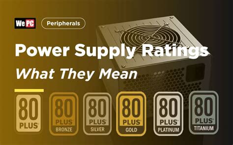 Power Supply Ratings Exactly What Do They Mean WePC