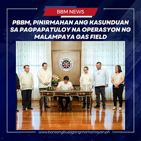 PBBM PINIRMAHAN ANG KASUNDUAN SA PAGPAPATULOY NA OPERASYON NG