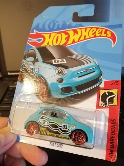 New Fiat HW Daredevils Blue Hot Wheels Hotwheels Car MoreMoney Hobbies Toys Toys