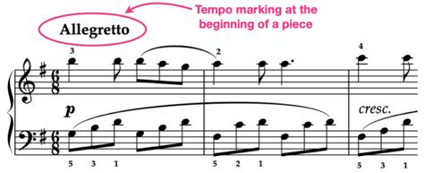 Common Tempo Markings Liberty Park Music