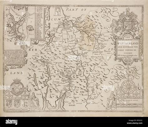 Westmorland england map hi-res stock photography and images - Alamy