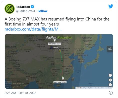 Boeing Max Makes First Commercial Flight In China Since Grounding