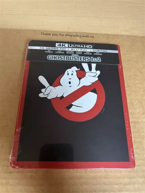 Ghostbusters 1 And 2 Limited Edition 4k Uhd Blu Ray Steelbook New