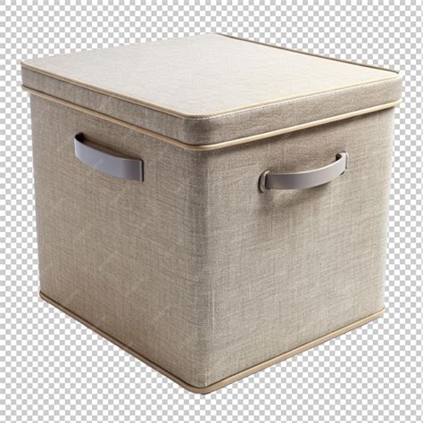 fabric storage bin  transparent background premium ai generated psd
