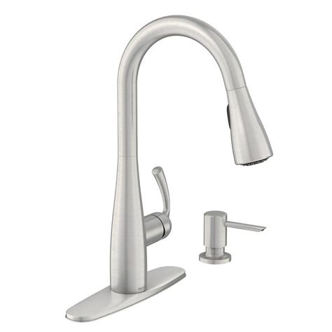 MOEN Essie Single Handle Pull Down Sprayer Kitchen Faucet With Reflex