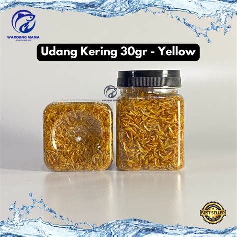 Jual Udang Kering Grade A 30 Gram Yellow Blue Red Pakan Ikan Predator