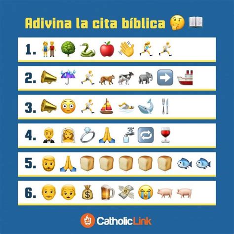 Adivina la cita bíblica según los emojis Catholic Link en 2020