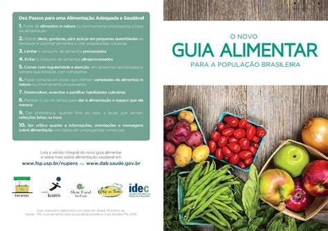 Folder Guia Alimentar Da População Brasileira By Instituto Kairós Issuu