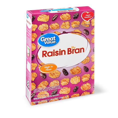 Great Value Raisin Bran Breakfast Cereal, 18.7 oz - Walmart.com