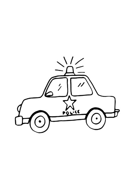 Carros De Policia Para Desenhar