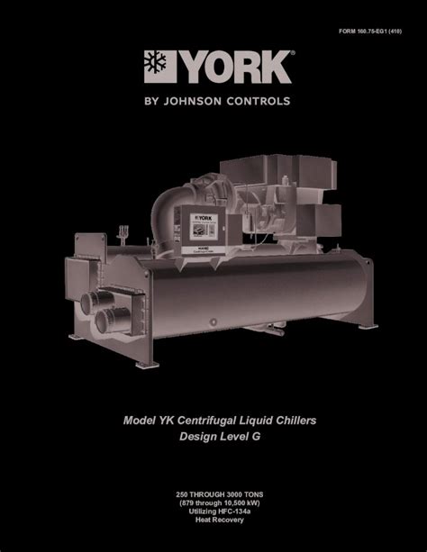 Pdf Model Yk Centrifugal Liquid Chillers Design Level Ging Chiller Operation The Yk Maxe