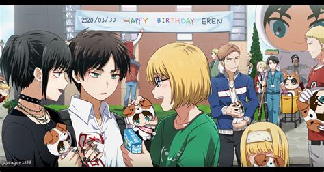 Churitu On Twitter Happy Birthday Eren 🎂🎈🎉🎁🐶🎁🐶🎁 エレン生誕祭 エレン生誕祭2020