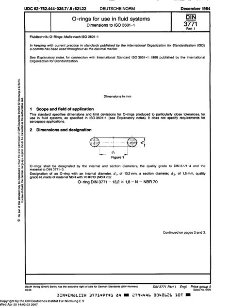 DIN 3771-1 (O'ring) | PDF