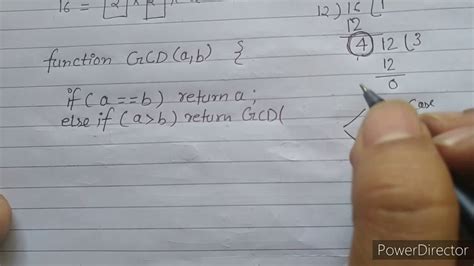 Find Gcd Of Two Number Using Recursion Youtube