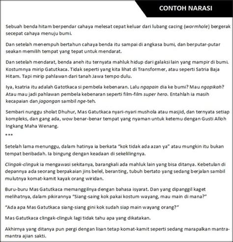 Teks Narasi Adalah Cara Membuat Jenis Dan Contoh