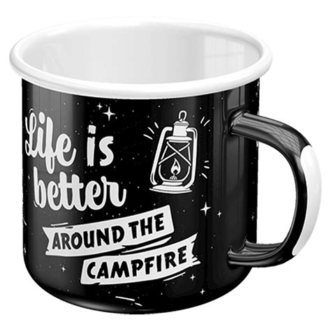 Emaille Tasse Life Is Better Around The Campfire 360 Ml Kaufen