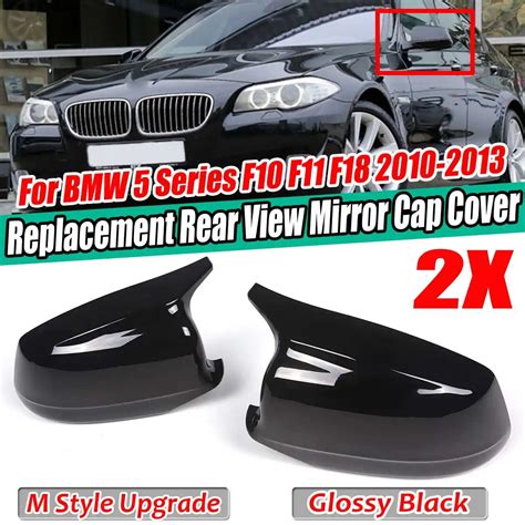 M Style Car Side Rearview Mirror Cover Cap Replacement Mirror Shell