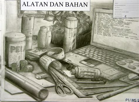 Folio Lukisan Alatan Dan Bahan Seni Visual Sketchbook Terbaik