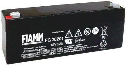 Batteria Al Piombo Fiamm 12V 2AH FIM FG20201 Elmax Materiale