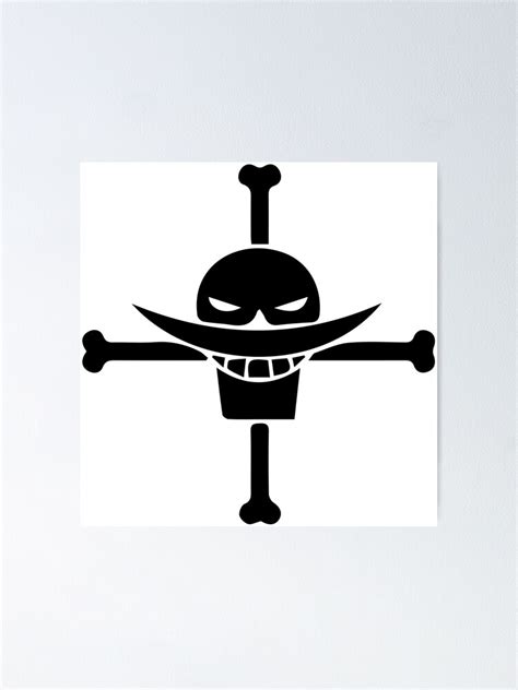 Whitebeard Pirate Flag Poster For Sale By Animervd1 Redbubble