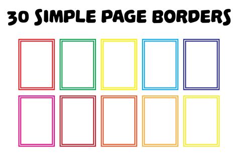 simple double  page borders grafico por saritakidobolt