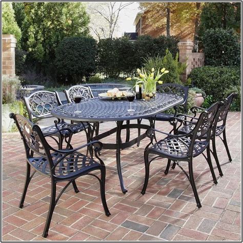 Black Cast Aluminum Patio Chairs Patios Home Decorating Ideas