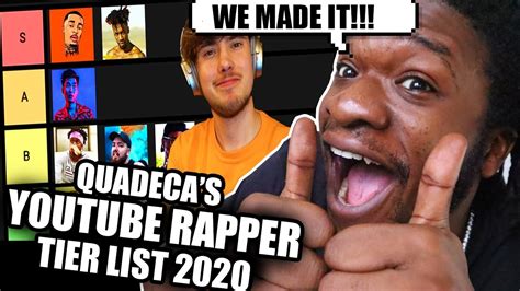 We Made Top Tier Youtube Rapper Tier List 2020 Ksi Ricegum Flightreacts Reaction Youtube