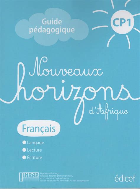 Amazon Fr Nouveaux Horizons D Afrique Fran Ais Cp Guide P Dagogique