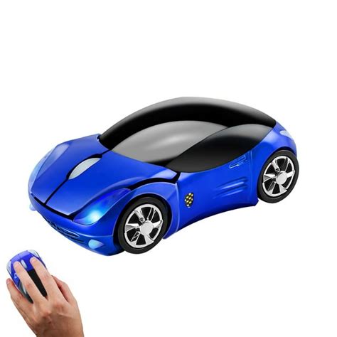 kuyhrf wireless mouse  kids cute car shaped mouse  led
