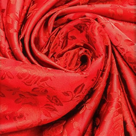 Satin Jacquard Fabric Etsy