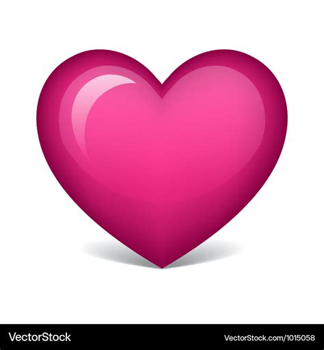 Pink Heart Royalty Free Vector Image Vectorstock