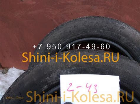 Шины бу 2 шт Tunga Zodiak 2 185/65R15 92T лето Тула