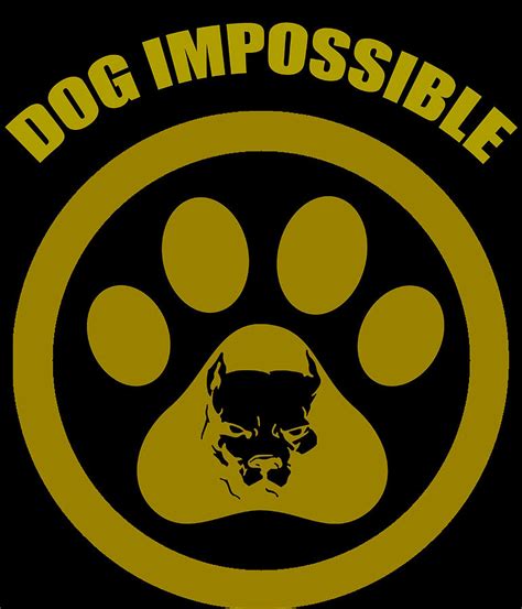 Dog Impossible Design Pitbull Dog Poster Painting By Evie Keeley Fine