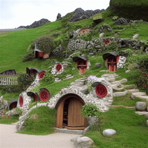 Hobbit Village Graphic · Creative Fabrica