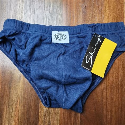 Skiny Underwear Socks Nwt Vintage Skiny Basic Now Bikini Cut Briefs Marine Blue Choose