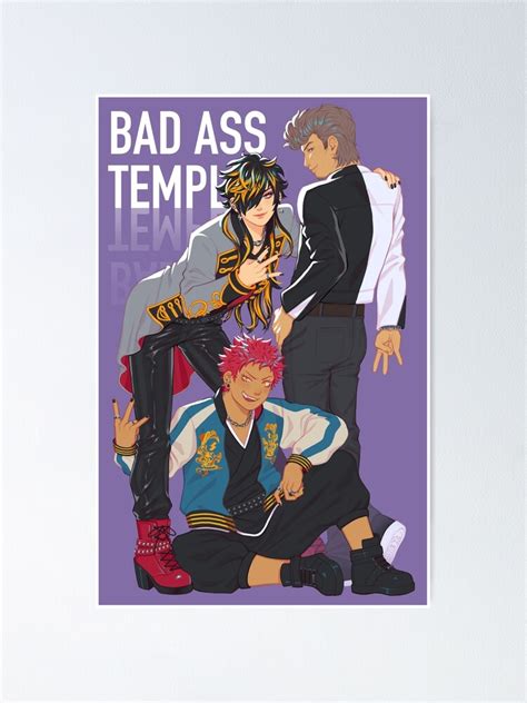 BAD ASS TEMPLE Poster For Sale By ElianaAriel Redbubble