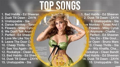 Top Songs Rihanna Sia Justin Bieber Tones And I Dua Lipa