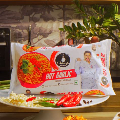 Ching S Secret Hot Garlic Flavoured Instant Noodles Price Buy Online