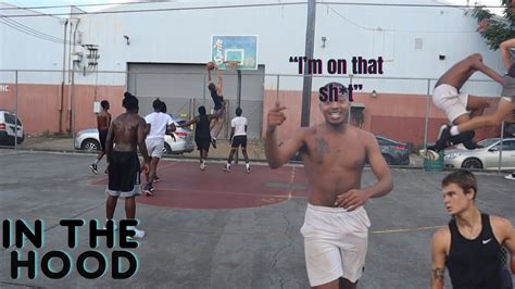 Trash Talker Exposed Basketball In The Hood Youtube