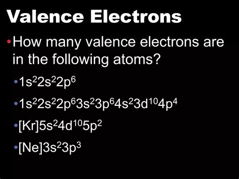 Valence and lewis dot structure | PPTX