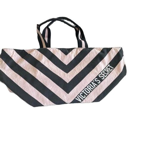 Victoria S Secret Bags Victorias Secret Pink Large Black And White