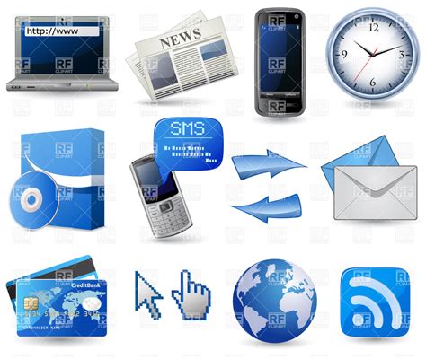 13 Free Business Icon Sets Blue Images - Free Business Icon Set, Free ...