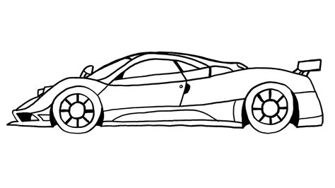 How To Draw A Pagani Zonda Car Easy Sports Car Drawing 2022 YouTube