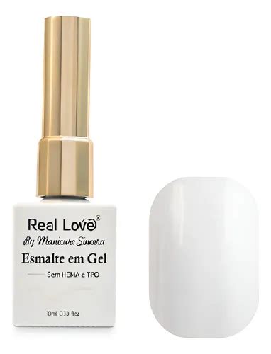 Esmalte Em Gel Sem Tpo E Dmpt - Esmalte Em Gel Sem Tpo E Hema- Real Love Manicure Sincera Branco 06 ...