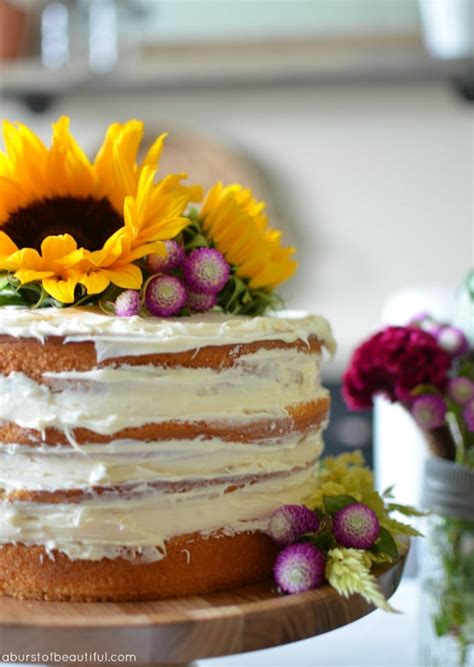 DIY Fall Naked Cake Ella Claire