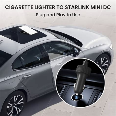 Starlink Mini 12V-48V Heavy Duty Car Charger to DC Power Cord - 9.84FT