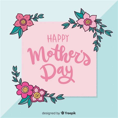 Free Vector Floral Mother S Day Background