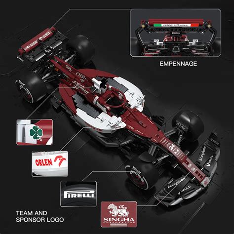 CaDa C64005 Alfa Romeo F1 Team ORLEN C42 2022 With 1868 Pieces MOULD KING